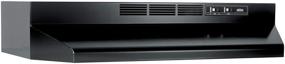 img 4 attached to 🔥 Black 30-Inch Broan-NuTone 413023 Ductless Range Hood Insert with Light and Exhaust Fan for Under Cabinet