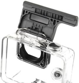 img 2 attached to 🔒 Top-Quality Waterproof/Skeleton Housing Lock Buckles for GoPro Hero 4 & Hero3+: SOONSUN 2-Pack Replacement Latch Set