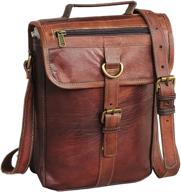 11 inch leather ipad messenger satchel bag: tablet cross body shoulder bag logo