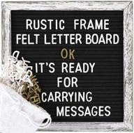 📌 tukuos double sided felt letter board: featuring a rustic wood frame for style and functionality логотип