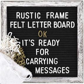 img 4 attached to 📌 Tukuos Double Sided Felt Letter Board: Featuring a Rustic Wood Frame for Style and Functionality