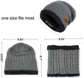 img 3 attached to WINTERCODE Unisex Women's Beanie for Adults