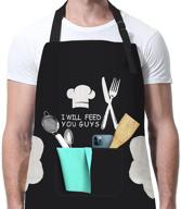 aprons pockets grilling kitchen cooking logo