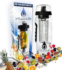 img 4 attached to 🍓 OptiHydrate Infuser Water Bottle - top-rated Fruit Infuser with Leakproof Design - Maximize your Daily Water Intake with your Favorite Fruits or Veggies! Generous 32 oz. Size - User-friendly Design for Effective Weight Management