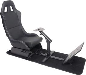 img 4 attached to 🎮 ProAm USA Racing Seat Gaming Chair Simulator Cockpit Steering Wheel Stand - Logitech G29, Thrustmaster, Xbox, Playstation PS4