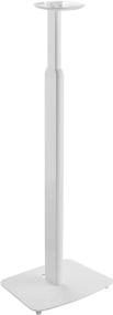 img 3 attached to 🔊 ynVISION Height Adjustable Floor Stands for Sonos One, One SL, Play:1 – 2 Pack, White (SEO Enhanced)