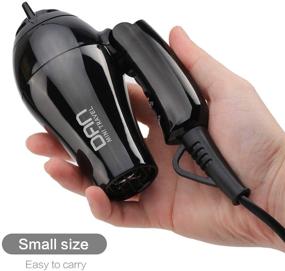 img 3 attached to 💨 Dan Technology 1200w Travel Hair Dryer: Lightweight & Portable Mini Blow Dryer with Concentrator, Diffuser, and Nozzle Attachment - Fast Drying for Women on the Go!