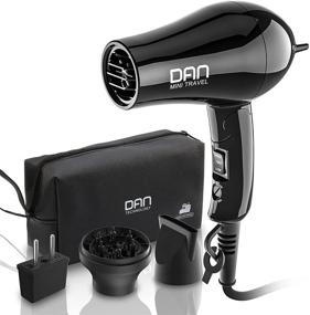 img 4 attached to 💨 Dan Technology 1200w Travel Hair Dryer: Lightweight & Portable Mini Blow Dryer with Concentrator, Diffuser, and Nozzle Attachment - Fast Drying for Women on the Go!