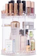 💄 sorbus 360° rotating makeup organizer - adjustable carousel storage for cosmetics, toiletries, and more - ideal for vanity, bathroom, bedroom, closet, and kitchen (clear) logo