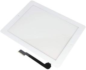 img 1 attached to T Phael White Screen Replacement for iPad 3 A1416 A1430 A1403 - Touch Screen Digitizer Front Glass Assembly with Home Button, Camera Holder, PreInstalled Adhesive, and Tools Kit