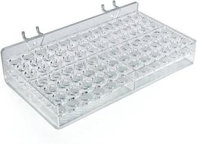img 3 attached to Azar Displays 225525 2Pack 72 Compartment Cosmetic