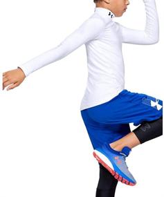 img 2 attached to 👕 Under Armour ColdGear Light Heather Boys' Active Wear: Stay Warm and Stylish!