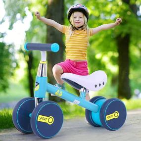 img 3 attached to 🚲 BOMEI Boys Balance Bike: Perfect Birthday Gift for 12 Month Olds to Develop Early Riding Skills!