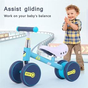 img 2 attached to 🚲 BOMEI Boys Balance Bike: Perfect Birthday Gift for 12 Month Olds to Develop Early Riding Skills!