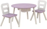 🎁 kidkraft lavender round storage table and 2 chair set - ideal gift for children ages 3-6 logo