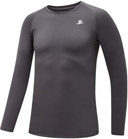 img 4 attached to Devoropa Compression Baselayer Baseball Undershirt - Active Boys' Clothing