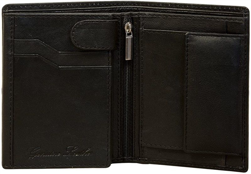 sakkas unisex authentic leather tri fold 로고