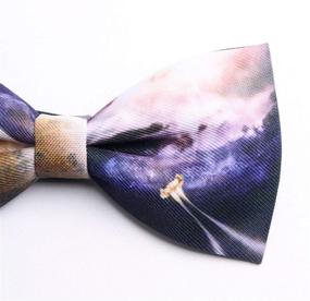 img 3 attached to Mumusung Boys Starry Solid Bowtie
