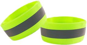 img 4 attached to 🏃 IDOU Reflective Bands for Arm/Wrist/Ankle/Leg - Enhance Visibility during Running and Biking, Unisex Reflective Gear for Women and Men