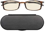 👓 blue-light blocking computer reading glasses by thinoptics with milano aluminum case logo