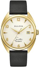 img 4 attached to 🌙 Bulova Frank Sinatra 'Fly Me to The Moon' Black Leather Strap Watch with Enhanced SEO