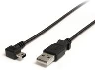 🔌 кабель startech.com usb на мини-usb с угловым разъемом, 3 фута - usb 2.0 a на угловой mini b - черный - мини-usb кабель (usb2habm3ra) логотип