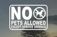 allowed service animals business sign logo