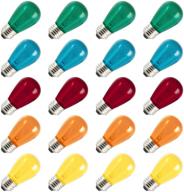 pack multicolored replacement glass bulbs logo