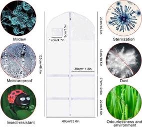 img 3 attached to Полупрозрачный костюм для одежды, складной универсальный