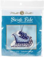 🛷 celestial sleigh beaded cross stitch kit for charmed ornaments - mill hill 2017 sleigh ride (mh161731) logo