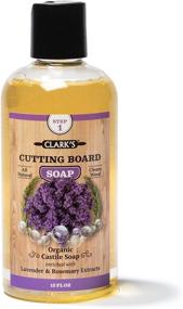 img 4 attached to 🧼 CLARK'S Cutting Board Soap: Organic Castile with Lavender & Rosemary Oils - Ideal for Butcher Blocks, Countertops, & Bamboo Chop Boards (12oz)
