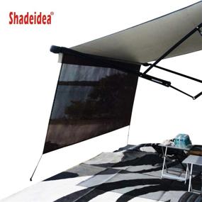 img 3 attached to Shadeidea RV Sun Shade Screen for Awning - 6' X 8' 5'' Brown Mesh Sunshade - Premium UV Sunblocker Canopy for Motorhomes & Trailers - 3 Year Warranty Included