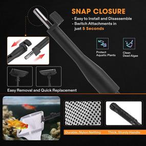 img 2 attached to 🐠 VIVOSUN 6-in-1 Aquarium Cleaning Tools: Efficient Fish Tank Clean Kit with Long Telescopic Handle