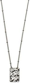 img 1 attached to 💎 Timi of Sweden Rectangle Medallion Ball Chain Necklace Silver - Minimalist Scandinavian Design | Delicate Jewelry Gift for Women/Girls