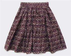 img 1 attached to 🌸 SOLOCOTE Girls' Summer Floral A Line Dress with Elastic Waist and Flared Tutu Skirt - Short Skirt Casual, Ages 3-14Y