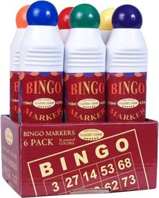 img 2 attached to Set of Six 4.0 FL Oz. Bottles of Classic Game Collection Bingo Markers/Daubers