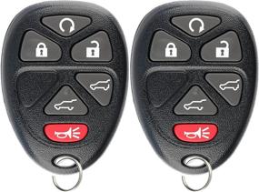 img 3 attached to 🔑 Pack of 2 KeylessOption Key Fob Replacements for OUC60221, 15913427 - Keyless Entry Remote Control for Car