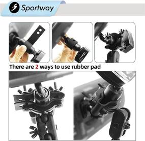 img 1 attached to 📷 Sportway S60 Dash Cam Mirror Mount with Versatile 10-Joint Kit Compatible with Z-Edge, Old Shark, YI, Falcon Zero F170HD, GoPro Hero, and Most Other Dash Cameras