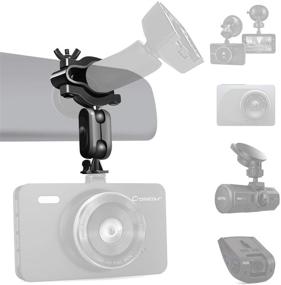 img 4 attached to 📷 Sportway S60 Dash Cam Mirror Mount with Versatile 10-Joint Kit Compatible with Z-Edge, Old Shark, YI, Falcon Zero F170HD, GoPro Hero, and Most Other Dash Cameras