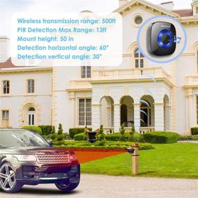 img 3 attached to 🔔 PHYSEN Solar Driveway Alarm: Wireless Motion Detector with 650ft Range, Waterproof Sensor, 58 Chimes, No Battery Replacement