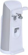 🔌 brentwood j-30w electric can opener - tall size with knife sharpener & bottle opener, white логотип