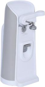 img 4 attached to 🔌 Brentwood J-30W Electric Can Opener - Tall Size with Knife Sharpener & Bottle Opener, White