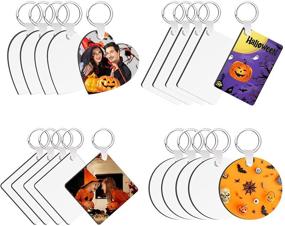 img 4 attached to Halloween Sublimation Keychain Double Side Transfer