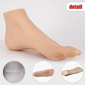 img 2 attached to 🦶 ITATOO Silicone Tattoo Practice Foot: Lifelike Dummy Foot for Tattoo Artists and Beginners