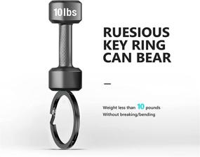 img 3 attached to Ruesious Stainless Connectors Electroplated Keychain Men's Accessories