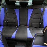 fh group ultra comfort leatherette rear seat cushions (airbag compatible) interior accessories logo