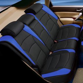 img 2 attached to FH Group Ultra Comfort Leatherette Rear Seat Cushions (Airbag Compatible) Interior Accessories