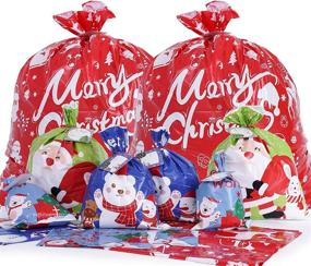 img 4 attached to 🎁 Jolly Christmas Plastic Wrapping for Your Holiday Presents