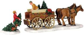 img 2 attached to 🎄 Lemax Christmas Tree Wagon - Set of 2