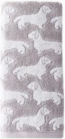 img 3 attached to 🐶 Gray Dog Hand Towel Set - SKL Home by Saturday Knight Ltd.